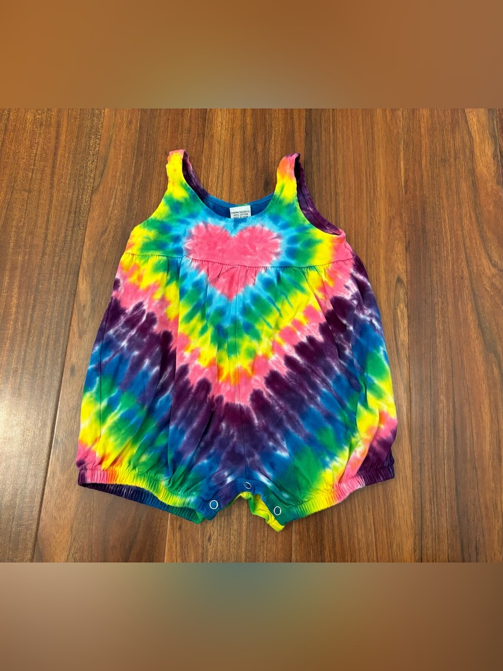 Dharma Trading Co. Heart Tie Dye Sleeveless Romper
